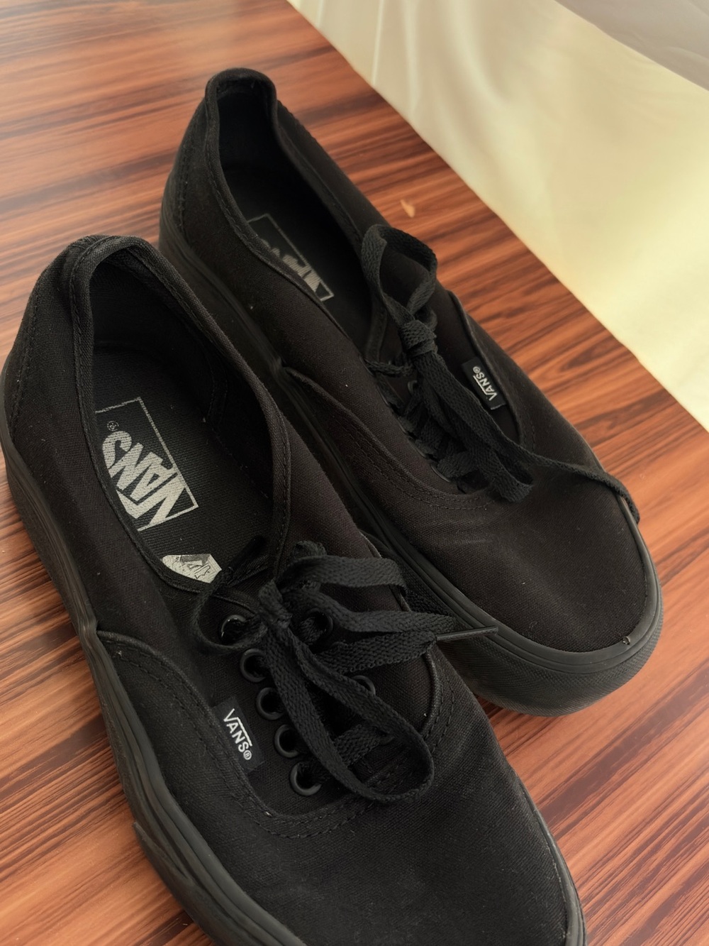 Vans Authentic Platform Classic Canvas Sneakers - Black